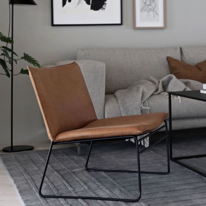 Hovedbilde Kyst Lounge Chair m/ Vintage skinn