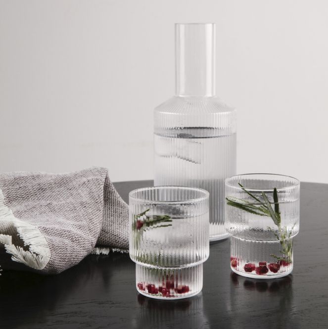 Hovedbilde Ripple Glasses - Clear (set of 4)