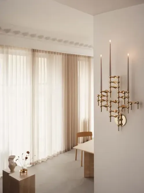 Hovedbilde STOFF Nagel Vegglysestake - Brass