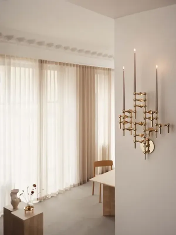 STOFF Nagel Vegglysestake - Brass