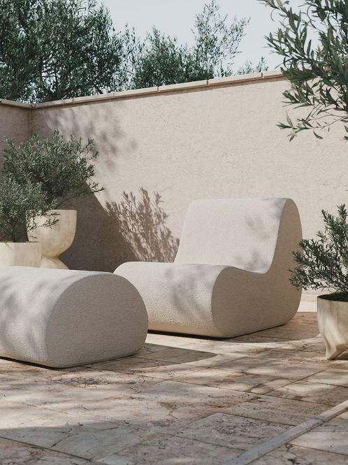 Hovedbilde Rouli Pouf Pure Bouclé - Off-white