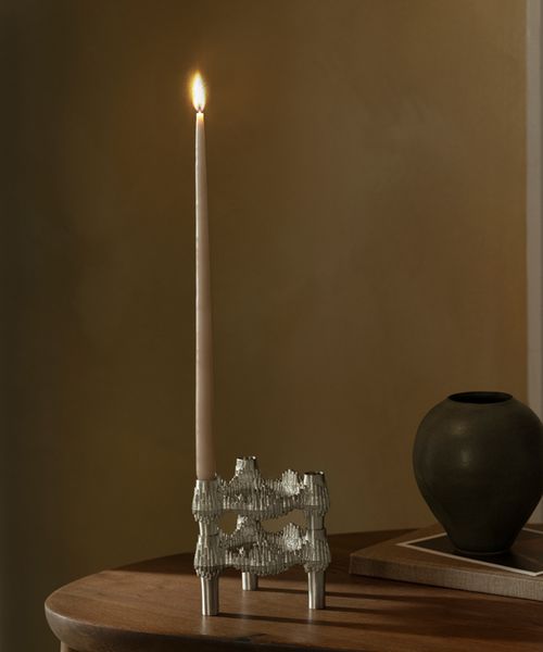 Hovedbilde STOFF Nagel Quist Candle Holder - Brushed Chrome