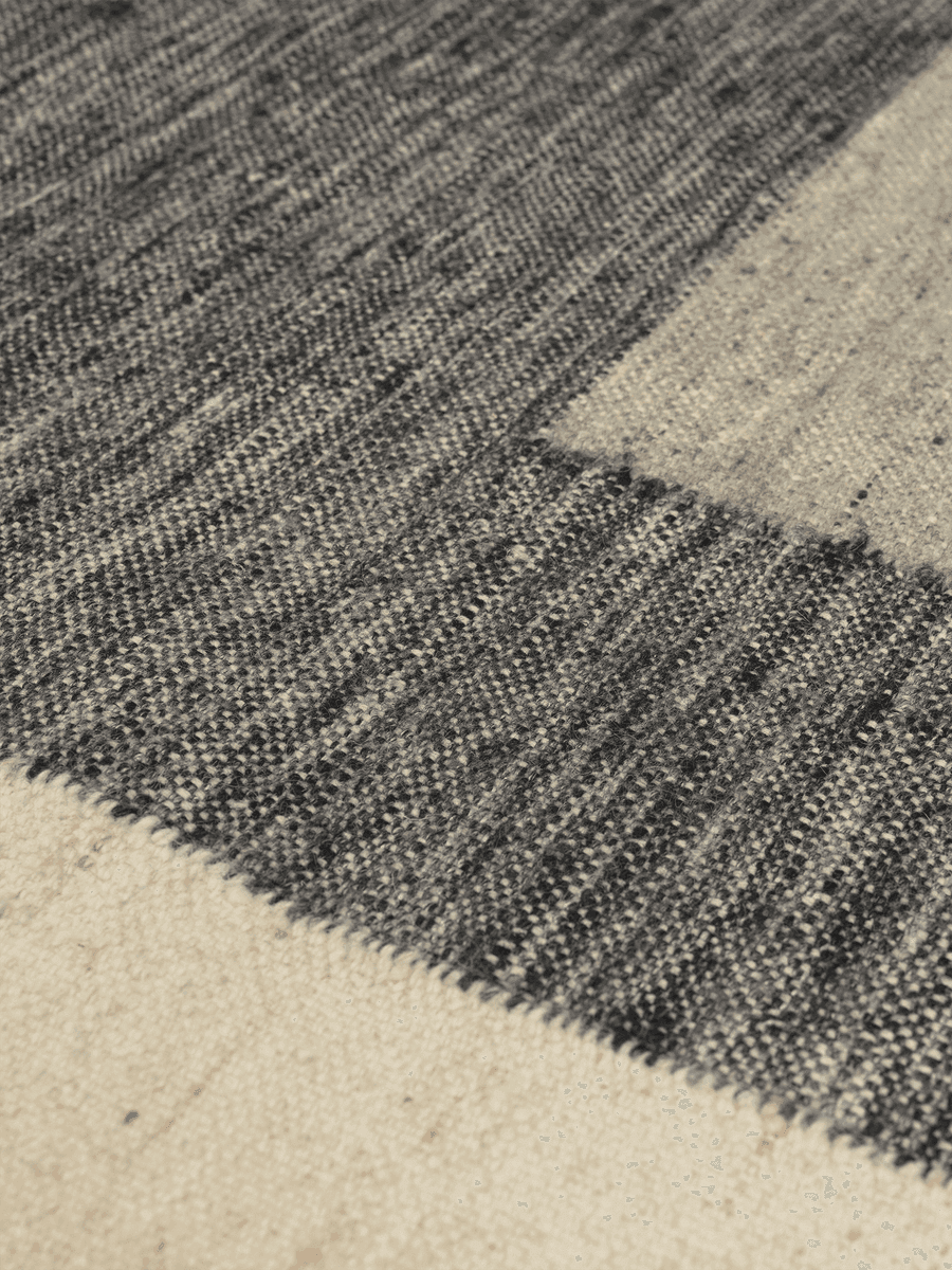 Counter Rug - Charcoal/Off-White