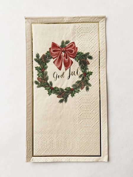 Hovedbilde Serviett Buffet - God Jul Krans