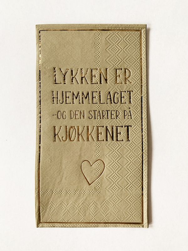 Serviett Buffet - Lykken er hjemmelaget