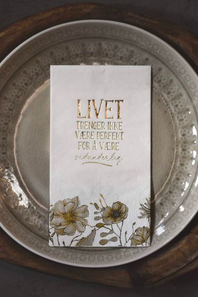 Hovedbilde Serviett Buffet - Livet – Vidunderlig
