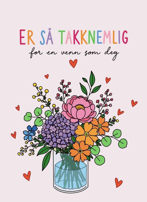Hovedbilde Kort - Takknemlig