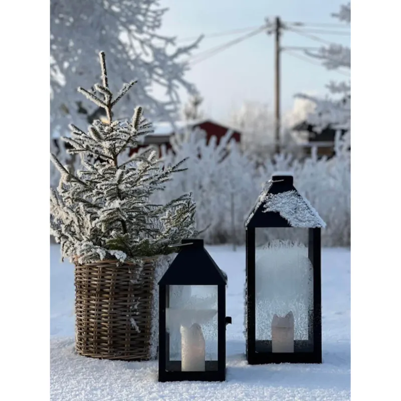 Black Midi Lantern