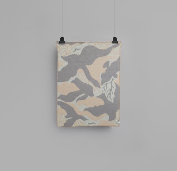 Hovedbilde Fugl og Fisk Babypledd ull 67x100 - Grey/Beige