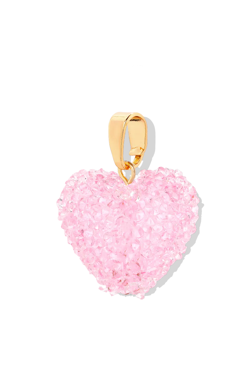 Jelly Heart - Necklace - Baby Pink