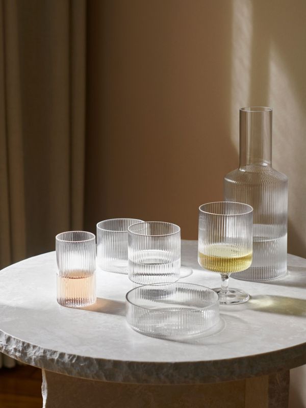 Ripple Serving Bowls - Clear (set of 4)