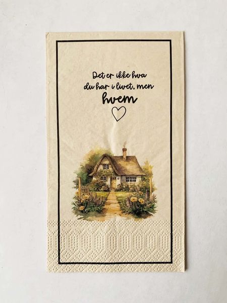 Hovedbilde Serviette - Ikke hva men Hvem