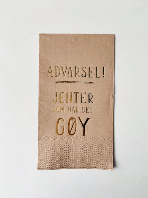 Hovedbilde Serviett Buffet - Advarsel! Jenter som har det ...