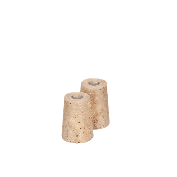 Hovedbilde Travertine Candleholder (Mini Taper) M 2-pack ...