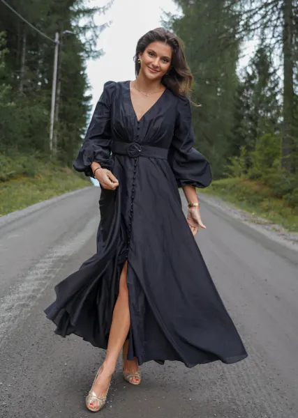 Bilde av Queen Dress: Long - Black