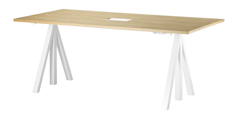 Height-adjustable work desk 180x90