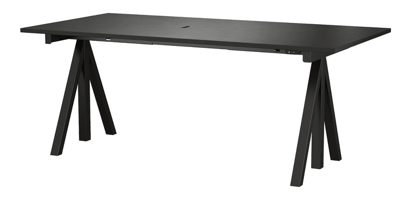 Height-adjustable work desk 180x90