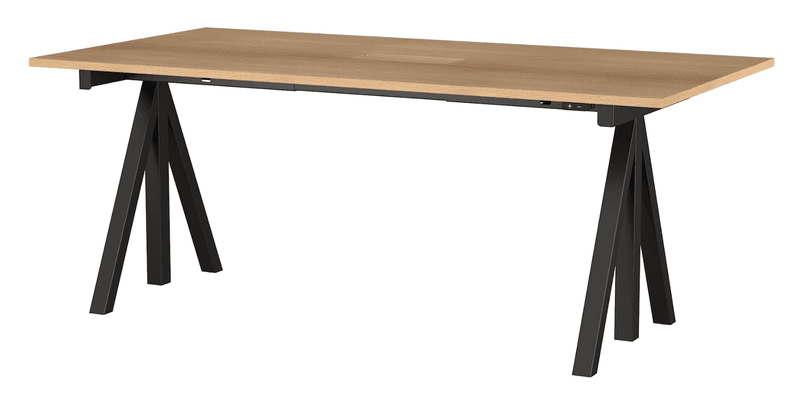 Height-adjustable work desk 180x90