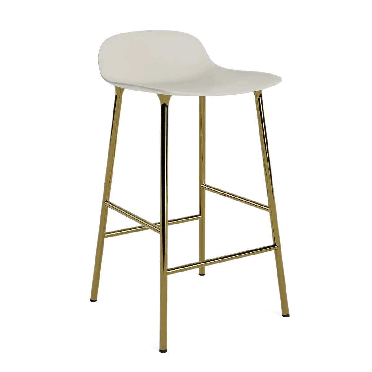 Form Barstool 65 cm Brass