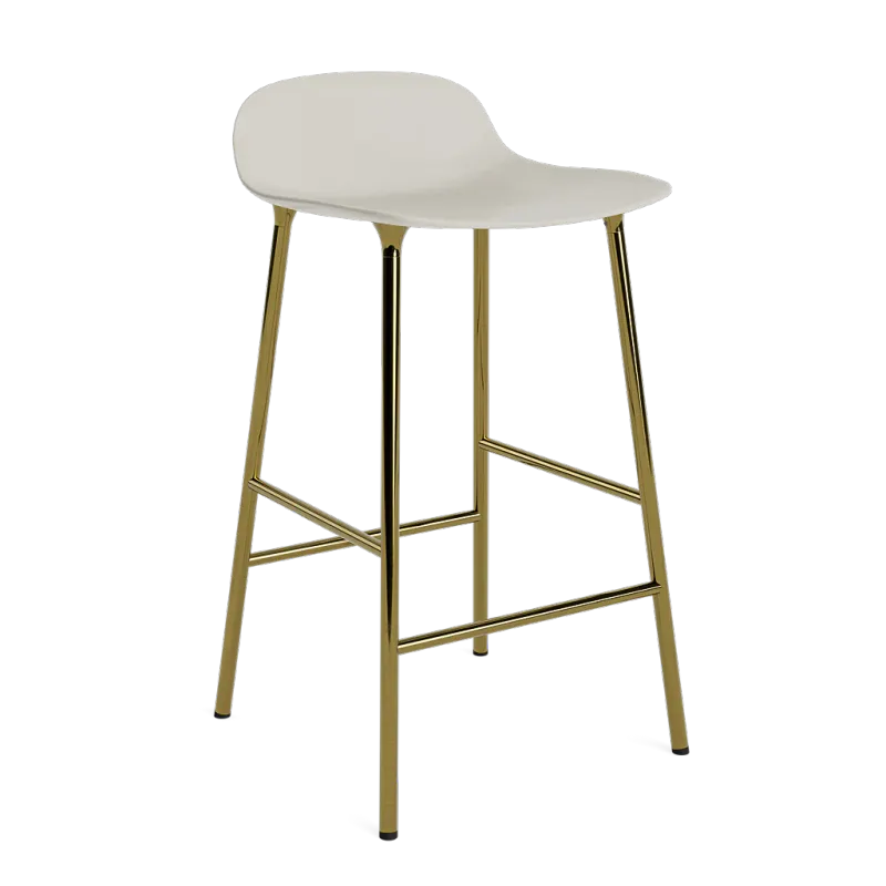 Form Barstool 65 cm Brass