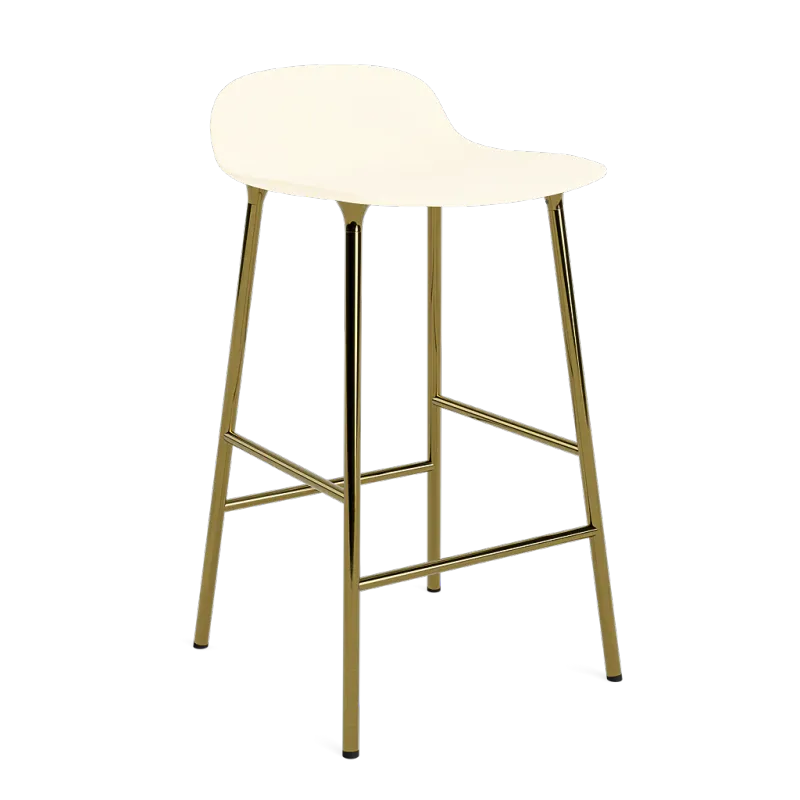 Form Barstool 65 cm Brass