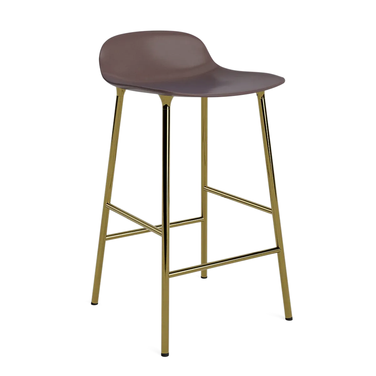Form Barstool 65 cm Brass