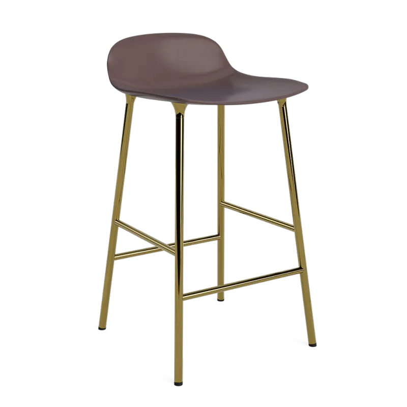 Form Barstool 65 cm Brass