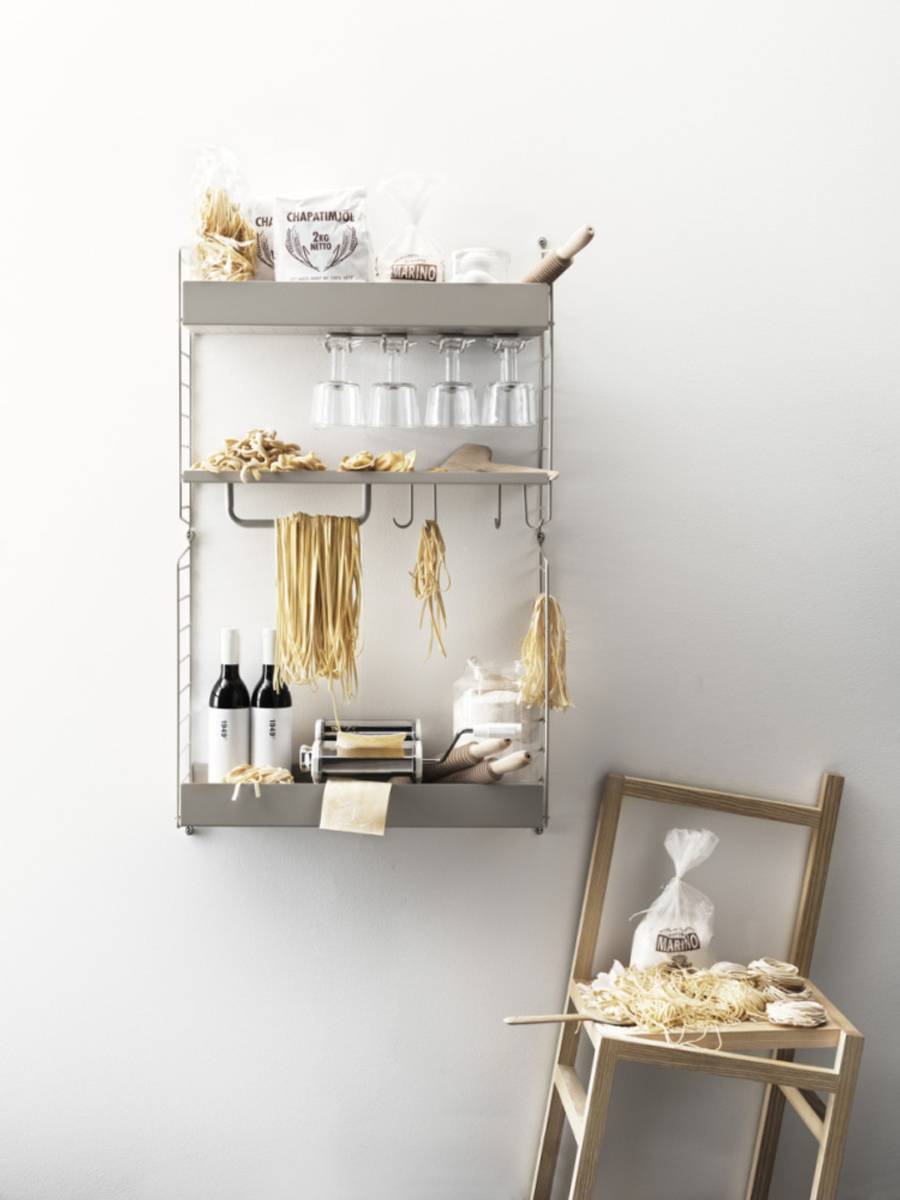 Metal Shelf with Low Edge