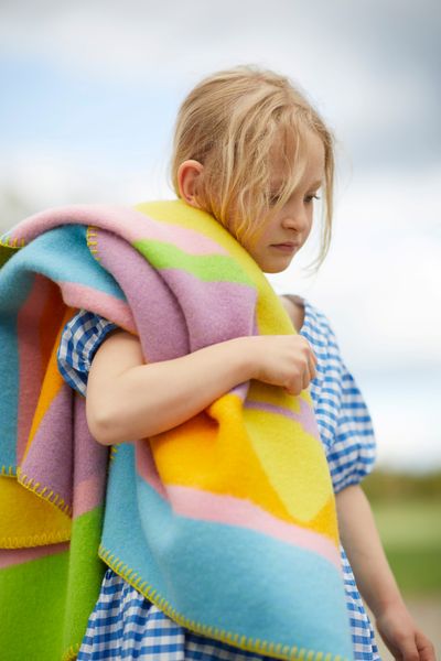 Hovedbilde Cool Cats Halvpledd ull 100x135, Multi