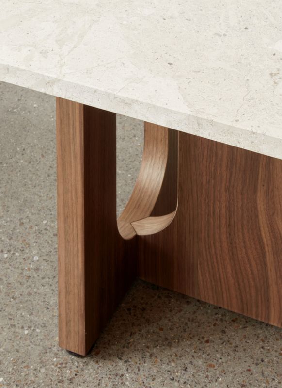Androgyne Lounge Table, wood/marble