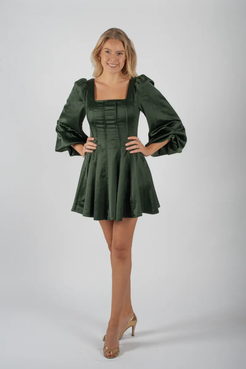 Sophie Dress - Deep Green