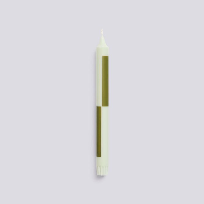 Hovedbilde Pattern Candle - Light Green & Army Green