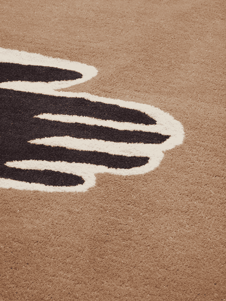Hovedbilde Pose Tufted Rug - Dark Coffe/Offwhite